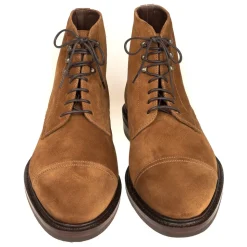 Men's Work Boots|Cap Toe Boots|Carmina DRESS BOOTS 80179 SOLLER TOBACCO