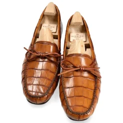 Alligator Shoes|Driving Loafers|Carmina DRIVING LOAFERS 80802 MARIVENT TANNED