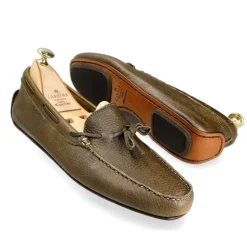 Driving Loafers|Carmina DRIVING LOAFERS LIMITED EDITION 80815 MARIVENT OLIVE