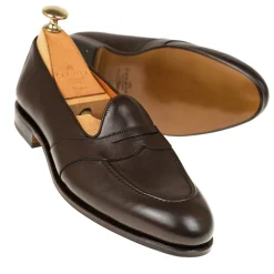 Penny Loafers|Carmina FULL STRAP PENNY LOAFERS 1861 DRAC BROWN