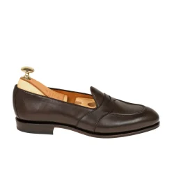 Penny Loafers|Carmina FULL STRAP PENNY LOAFERS 1861 DRAC BROWN