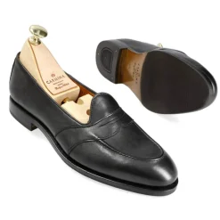 Penny Loafers|Carmina FULL STRAP PENNY LOAFERS 1861 DRAC BLACK
