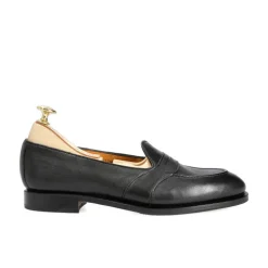 Penny Loafers|Carmina FULL STRAP PENNY LOAFERS 1861 DRAC BLACK