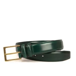 Men's Belts|Carmina CORDOVAN BELT GREEN