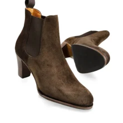 Women's Chelsea Boots|High Heel Boots|Carmina HEELED CHELSEA BOOTS WOMEN 1973 MADISON BROWN