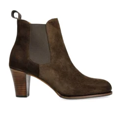 Women's Chelsea Boots|High Heel Boots|Carmina HEELED CHELSEA BOOTS WOMEN 1973 MADISON BROWN