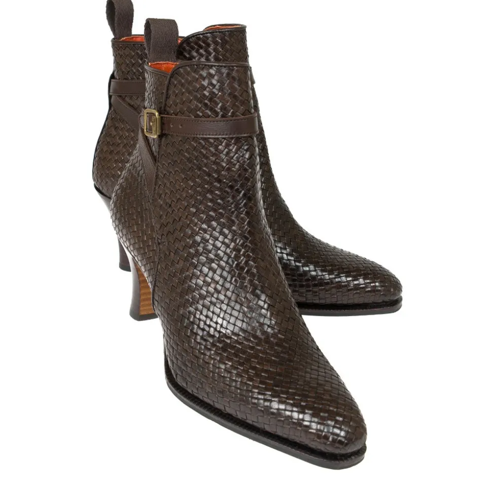 High Heel Boots|High Heel Boots|Carmina HIGH HEEL JODPHUR BOOTS 1376 LLUC BROWN