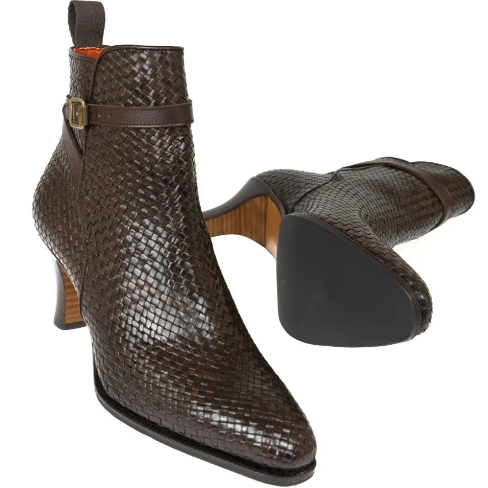 High Heel Boots|High Heel Boots|Carmina HIGH HEEL JODPHUR BOOTS 1376 LLUC BROWN