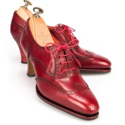 Oxford Heels|Carmina HIGH HEEL OXFORD 1514 RED
