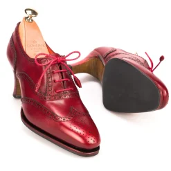 Oxford Heels|Carmina HIGH HEEL OXFORD 1514 RED