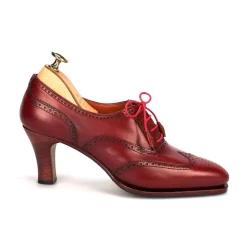 Oxford Heels|Carmina HIGH HEEL OXFORD 1514 RED