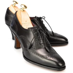 Oxford Heels|Carmina HIGH HEEL OXFORD 1514 LLUC BLACK