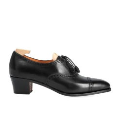 Cap-Toe Oxford|Carmina HIGH HEEL OXFORD 1482 LLUCH BLACK