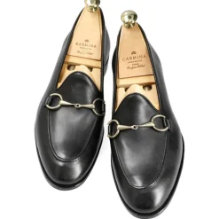 Horsebit Loafers|Carmina HORSEBIT LOAFERS 80643 UETAM BLACK