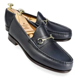 Horsebit Loafers|Carmina HORSEBIT LOAFERS 80746 XIM NAVY