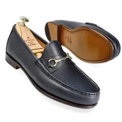 Horsebit Loafers|Carmina HORSEBIT LOAFERS 80746 XIM NAVY