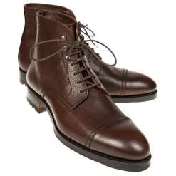 Men's Work Boots|Cap Toe Boots|Carmina MEN'S DRESS BOOTS 80179 SOLLER BROWN