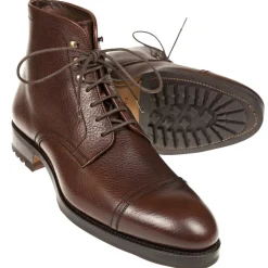 Men's Work Boots|Cap Toe Boots|Carmina MEN'S DRESS BOOTS 80179 SOLLER BROWN