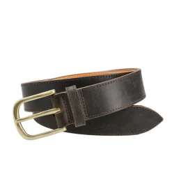 Men's Belts|Carmina MEN'S LEATHER BELT DARK BROWN WAXY COMMANDER KENIA