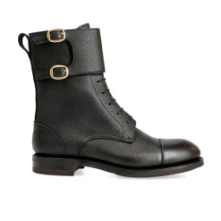 Men's Work Boots|Carmina MONK STRAP BOOTS 80903 BLACK