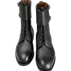 Men's Work Boots|Carmina MONK STRAP BOOTS 80903 BLACK