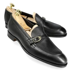 Single Monk Strap Shoes|Carmina MONK STRAP LOAFERS 80942 SINEU BLACK