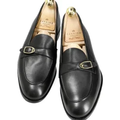 Single Monk Strap Shoes|Carmina MONK STRAP LOAFERS 80942 SINEU BLACK