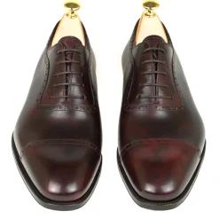 Cap Toe Oxfords|Carmina MUSEUM OXFORDS 80391 RAIN BURGUNDY