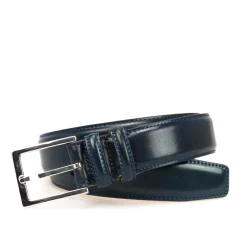 Men's Belts|Carmina CORDOVAN BELT NAVY