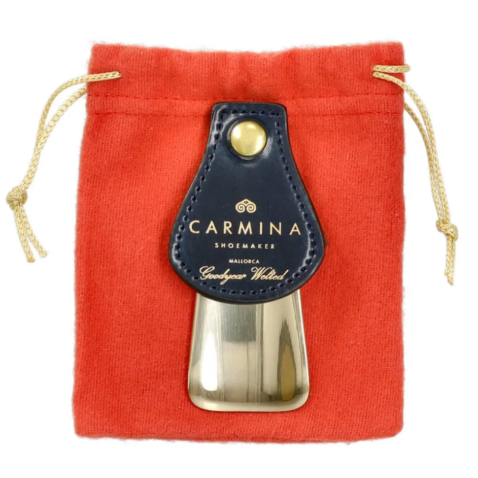 Quality Shoe Care|Quality Shoe Care|Carmina CORDOVAN TRAVEL SHOEHORN NAVY