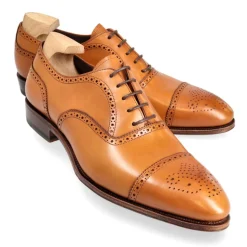 Cap Toe Oxfords|Carmina OXFORD SHOES 80251 INCA TANNED