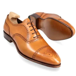 Cap Toe Oxfords|Carmina OXFORD SHOES 80251 INCA TANNED
