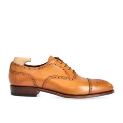 Cap Toe Oxfords|Carmina OXFORD SHOES 80251 INCA TANNED