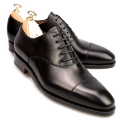 Cap Toe Oxfords|Carmina OXFORD SHOES 80386 RAIN BLACK