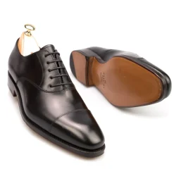 Cap Toe Oxfords|Carmina OXFORD SHOES 80386 RAIN BLACK