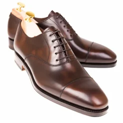 Cap Toe Oxfords|Carmina OXFORD SHOES 80386 RAIN BROWN