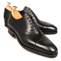 Cap Toe Oxfords|Carmina OXFORD SHOES 80386 RAIN EEE BLACK