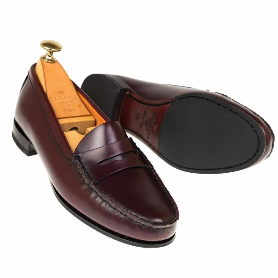 Penny Loafers|Carmina PENNY LOAFERS 1465 LUZ BURGUNDY