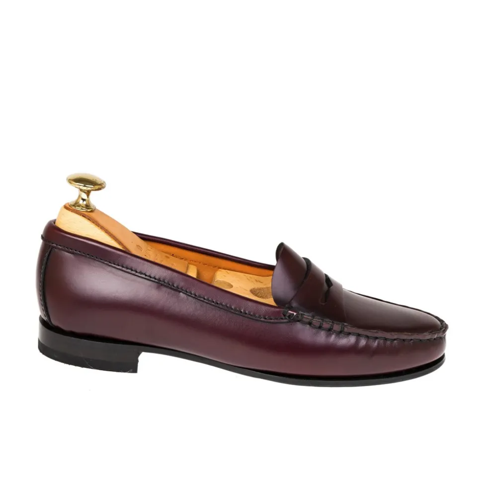 Penny Loafers|Carmina PENNY LOAFERS 1465 LUZ BURGUNDY