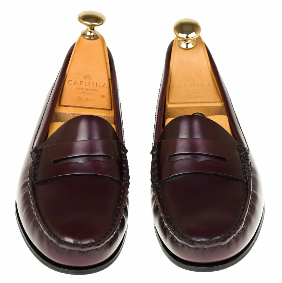 Penny Loafers|Carmina PENNY LOAFERS 1465 LUZ BURGUNDY