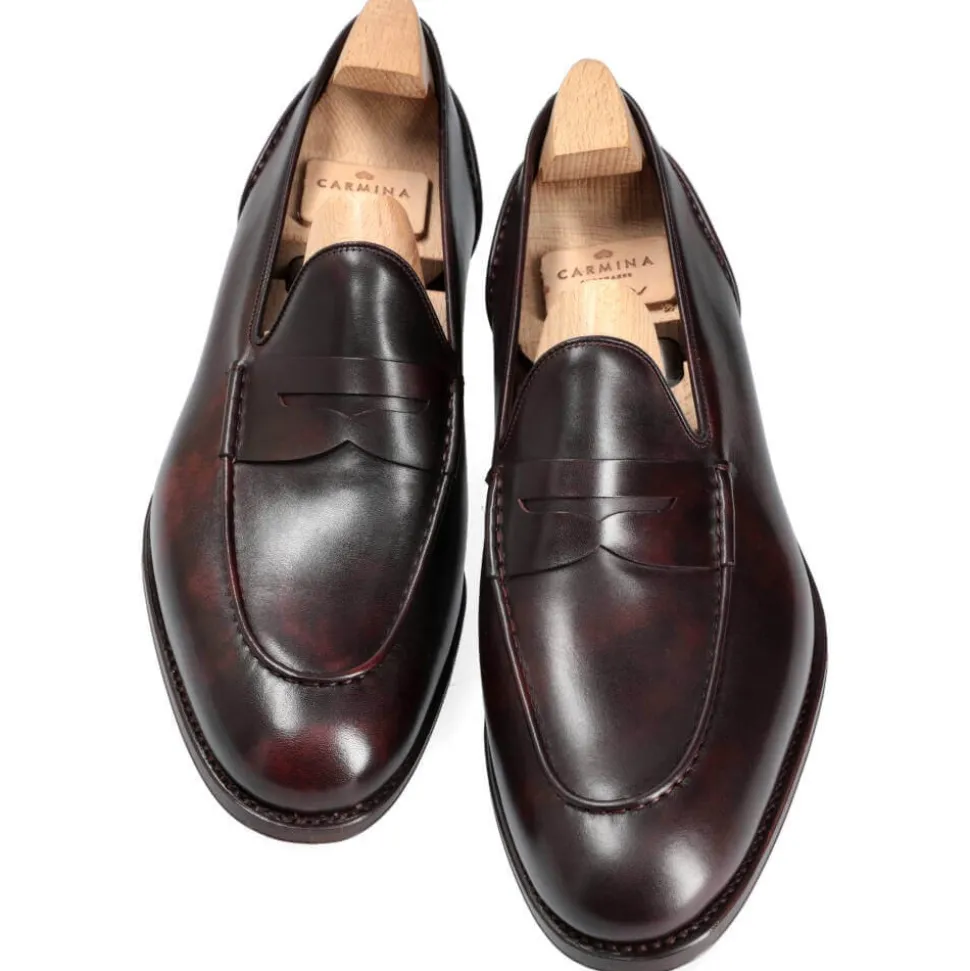 Penny Loafers|Carmina PENNY LOAFERS 80856 SINEU BURGUNDY