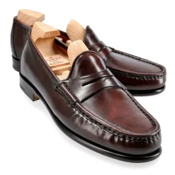 Penny Loafers|Cordovan Loafers|Carmina PENNY LOAFERS 80789 XIM BURGUNDY