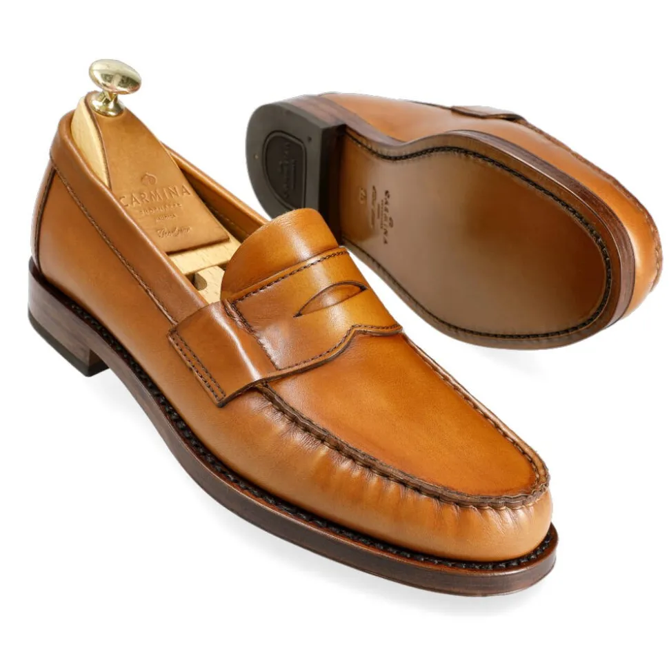 Penny Loafers|Carmina PENNY LOAFERS 80893 XIM TANNED