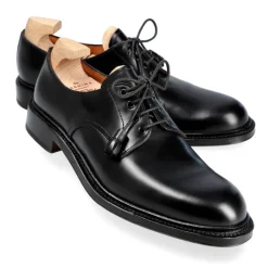 Plain Toe Derby|Carmina PLAIN TOE DERBY 1525 OSCARIA BLACK