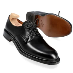Plain Toe Derby|Carmina PLAIN TOE DERBY 1525 OSCARIA BLACK