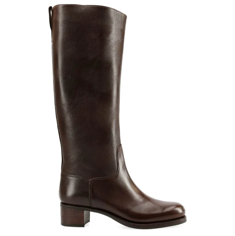 Women's High Boots|Carmina RIDING BOOTS 1506 PERLA BROWN