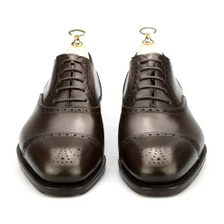 Cap Toe Oxfords|Carmina SEMI BROGUE OXFORDS 10051 RAIN