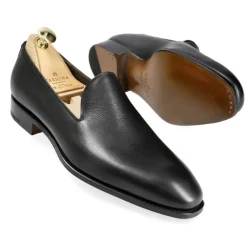 Men's Dress Slippers|Carmina SLIPPERS 80248 SIMPSON BLACK