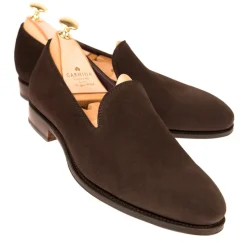 Men's Dress Slippers|Carmina SLIPPERS 80384 UETAM BROWN