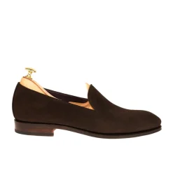 Men's Dress Slippers|Carmina SLIPPERS 80384 UETAM BROWN